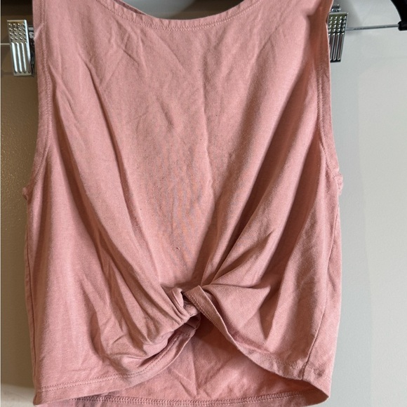 Forever 21 Pink Twist Front Crop Top - Picture 2 of 7